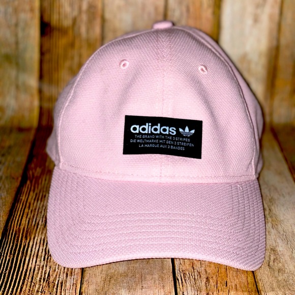 Unisex Pink Adidas Ball Cap Hat Cute 